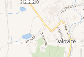 Hlavní v obci Dalovice - mapa ulice