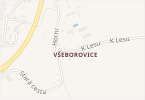 Modřínová v obci Dalovice - mapa ulice