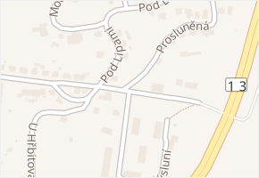 Na Výsluní v obci Dalovice - mapa ulice