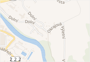 Okrajová v obci Dalovice - mapa ulice