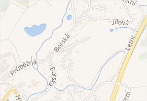 Trojmezní v obci Dalovice - mapa ulice
