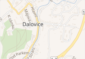 U Kostela v obci Dalovice - mapa ulice