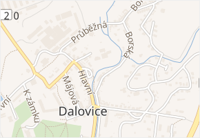 U Potoka v obci Dalovice - mapa ulice