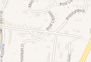 Všeborovická v obci Dalovice - mapa ulice