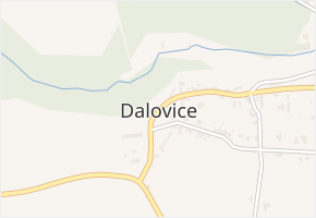 Dalovice v obci Dalovice - mapa části obce