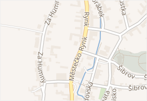 Farní v obci Dambořice - mapa ulice