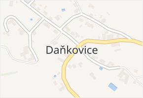 Daňkovice v obci Daňkovice - mapa části obce