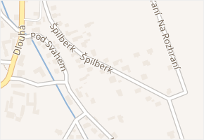 Špilberk v obci Darkovice - mapa ulice
