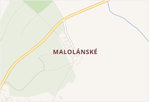 Malolánské v obci Dašice - mapa části obce