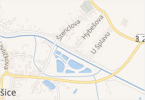 Nábřeží v obci Dašice - mapa ulice