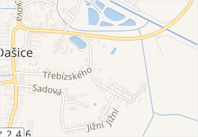 Třebízského v obci Dašice - mapa ulice