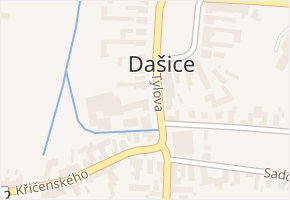Tylova v obci Dašice - mapa ulice