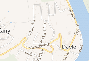 Na vinicích v obci Davle - mapa ulice