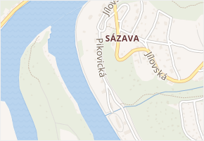 Pikovická v obci Davle - mapa ulice