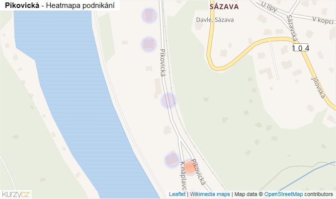 Mapa Pikovická - Firmy v ulici.