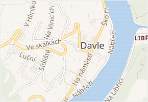 Ve stráni v obci Davle - mapa ulice