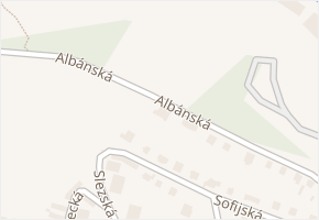 Albánská v obci Děčín - mapa ulice