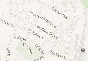 Budapešťská v obci Děčín - mapa ulice