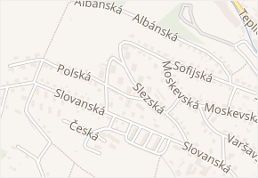 Bukurešťská v obci Děčín - mapa ulice