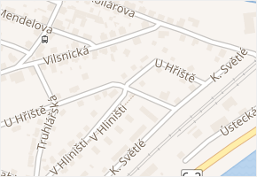 Čelakovského v obci Děčín - mapa ulice