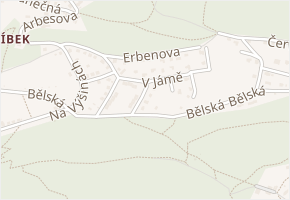 Červená v obci Děčín - mapa ulice