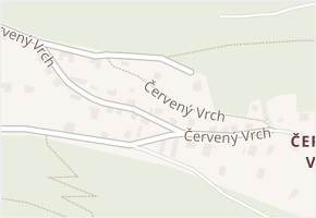 Červený Vrch v obci Děčín - mapa ulice