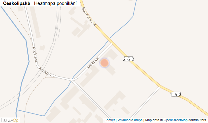Mapa Českolipská - Firmy v ulici.