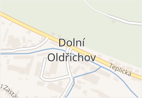 Děčín VIII-Dolní Oldřichov v obci Děčín - mapa části obce