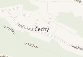 Děčín XIX-Čechy v obci Děčín - mapa části obce