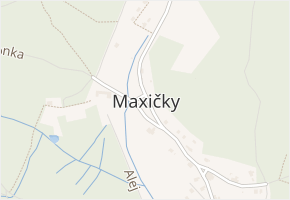 Děčín XVIII-Maxičky v obci Děčín - mapa části obce