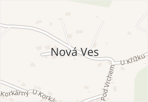 Děčín XX-Nová Ves v obci Děčín - mapa části obce