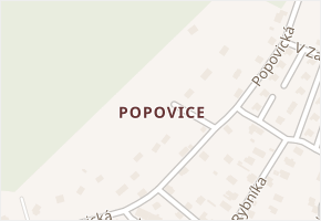 Děčín XXIII-Popovice v obci Děčín - mapa části obce
