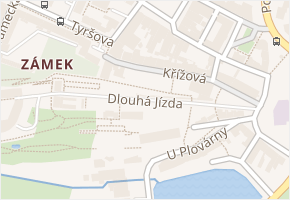 Dlouhá Jízda v obci Děčín - mapa ulice