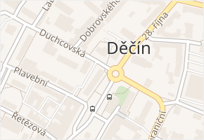 Duchcovská v obci Děčín - mapa ulice