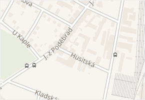 Husitská v obci Děčín - mapa ulice