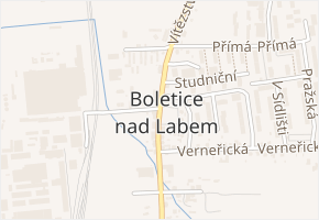 Janáčkova v obci Děčín - mapa ulice