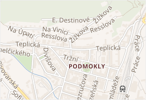 Ke Studánce v obci Děčín - mapa ulice