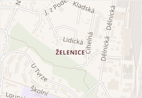 Kladská v obci Děčín - mapa ulice