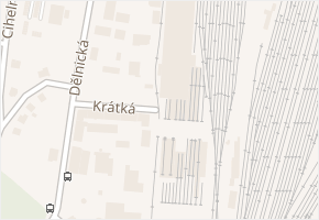 Krátká v obci Děčín - mapa ulice