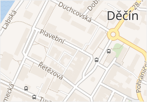 Masná v obci Děčín - mapa ulice