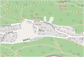 Mezní v obci Děčín - mapa ulice