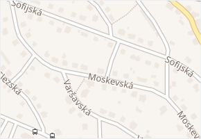 Moskevská v obci Děčín - mapa ulice