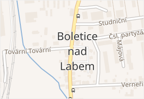 Na Slovanech v obci Děčín - mapa ulice