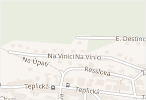 Na Vinici v obci Děčín - mapa ulice