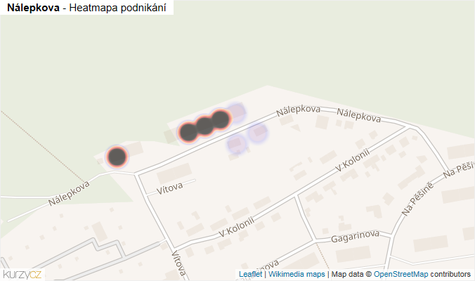 Mapa Nálepkova - Firmy v ulici.