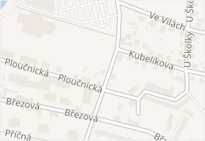 Oblouková v obci Děčín - mapa ulice