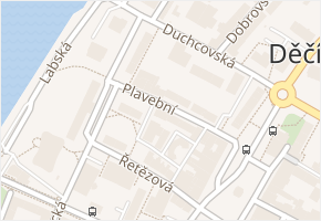 Plavební v obci Děčín - mapa ulice