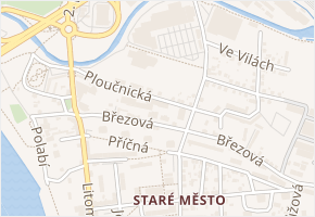 Ploučnická v obci Děčín - mapa ulice
