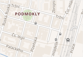 Plzeňská v obci Děčín - mapa ulice