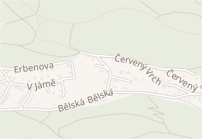 Pod Nebíčkem v obci Děčín - mapa ulice